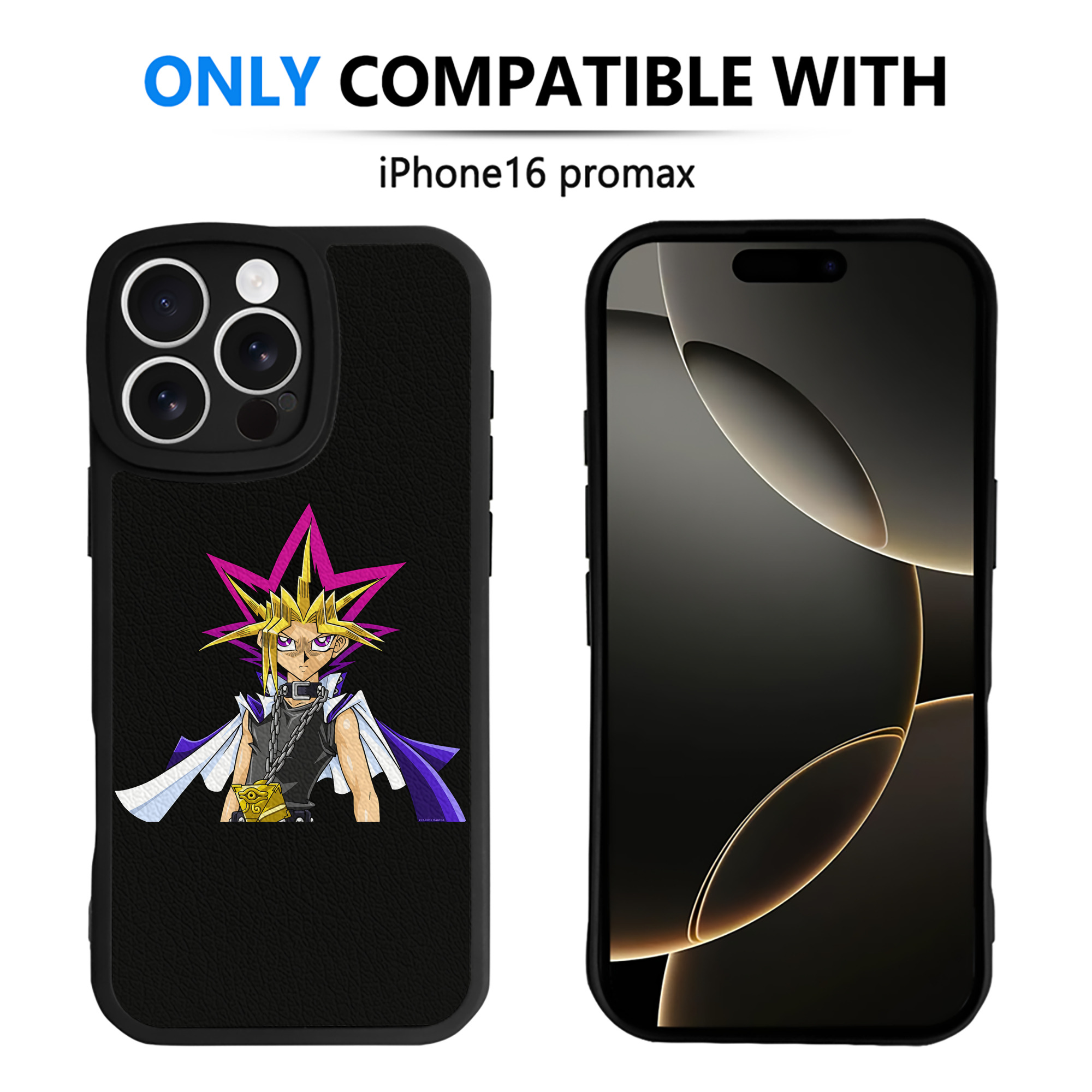 遊☆戯☆王 Yu-Gi-Oh! 【iPhone 16シリーズ対応】シリコンスマホケース（レザー調） 材質：シリコン